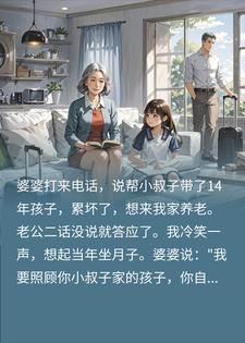 婆婆给小叔子带十四年孩子后，说来我家养老